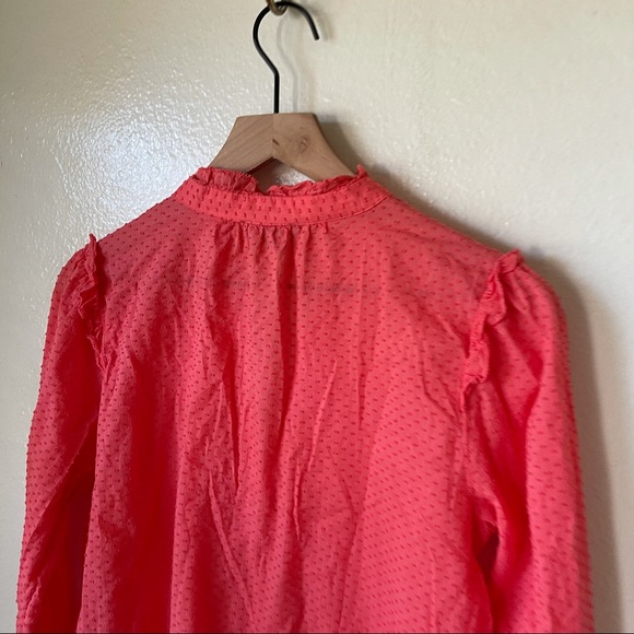 J Crew | Ruffle Trim V Neck Popover Top - Picture 7 of 7